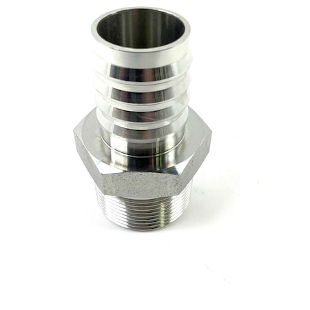 Buyers Products Suction Hose Barbed Adapter 1-1/4 Inch Male NPT x 1-1/4 Inch Hose Barb BCA20180